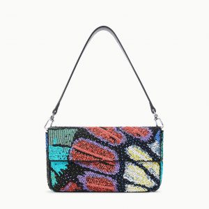 Staud TIMMY SHOULDER BAG | BUTTERFLY CHROME