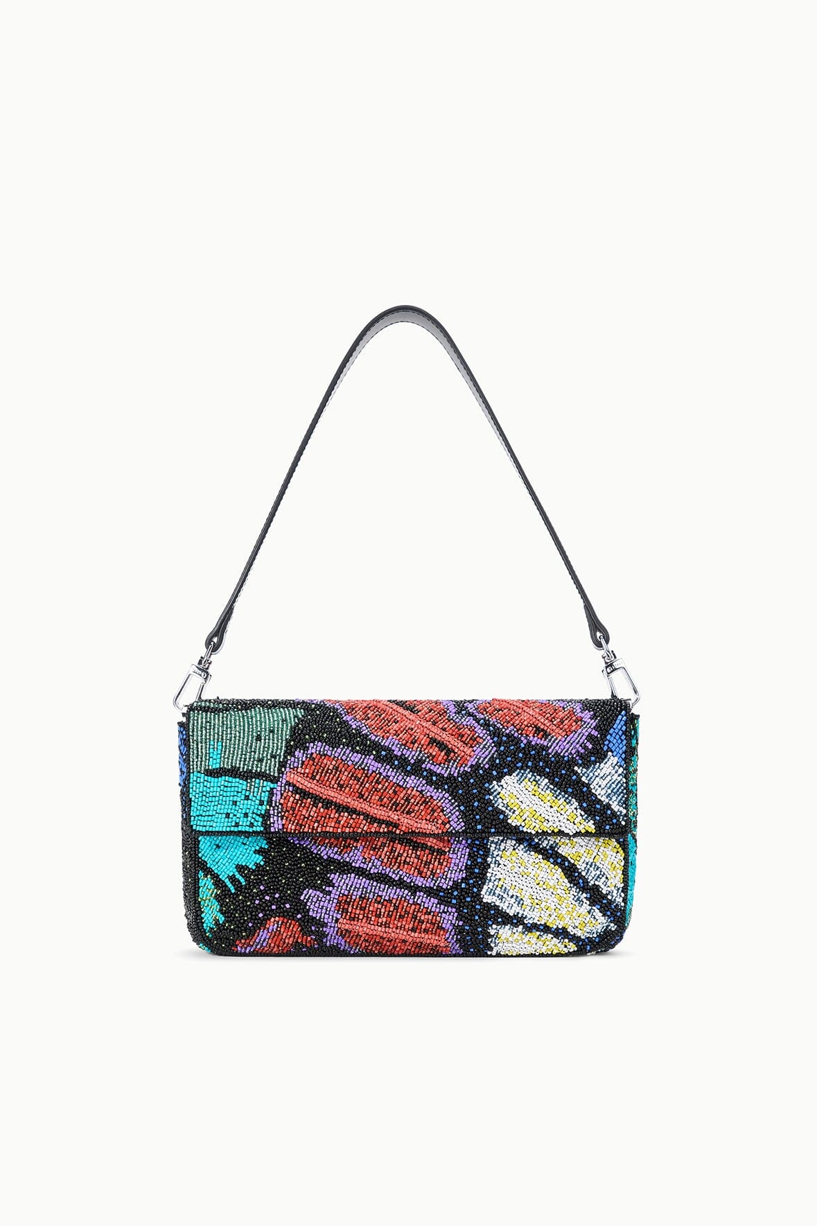 Staud TIMMY SHOULDER BAG | BUTTERFLY CHROME