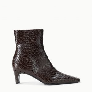 Staud WALLY ANKLE BOOT | ESPRESSO SNAKE