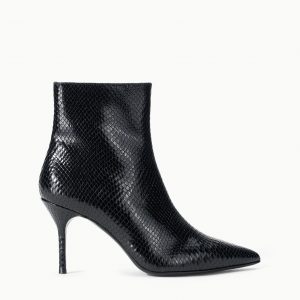 Staud SEBASTIAN ANKLE BOOT | BLACK SNAKE