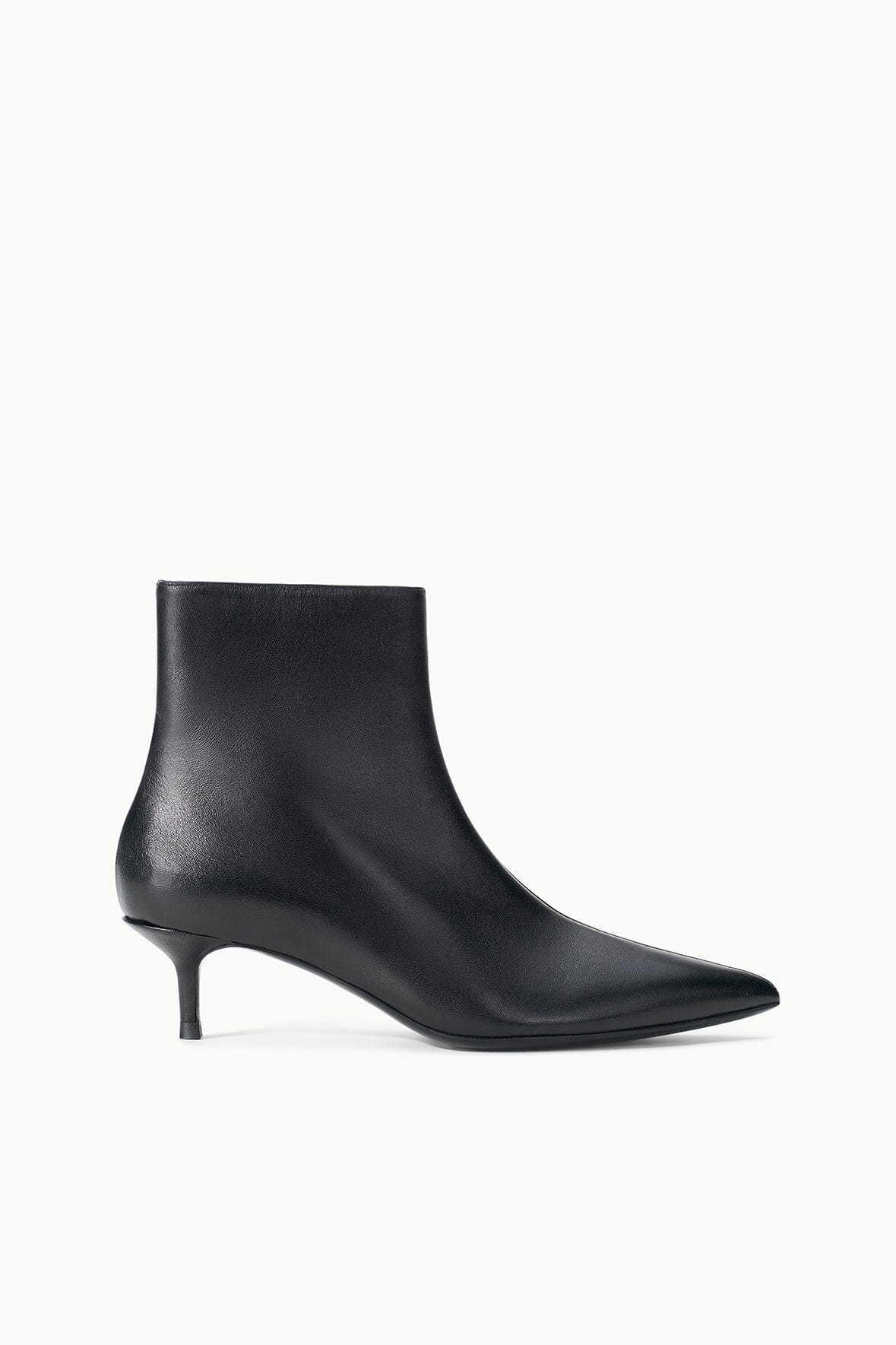 Staud SEBASTIAN ANKLE KITTEN HEEL BOOT | BLACK