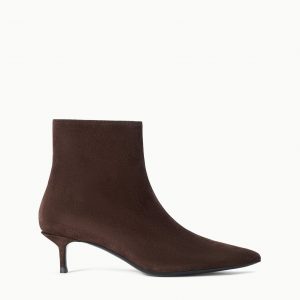 Staud SEBASTIAN ANKLE KITTEN HEEL BOOT | ESPRESSO