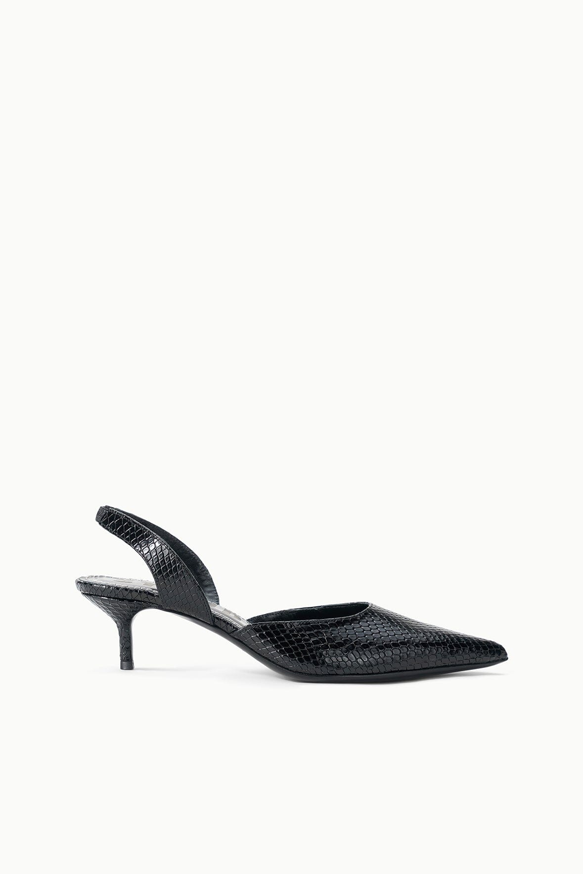 Staud SEBASTIAN SLINGBACK | BLACK SNAKE