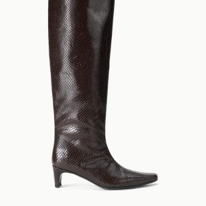 Staud WALLY BOOT | ESPRESSO SNAKE
