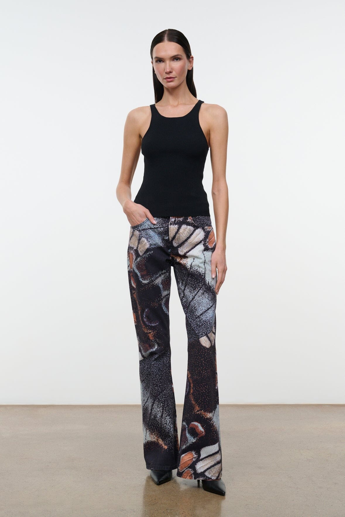 Staud FRANKY FLARE JEAN | BUTTERFLY SKY