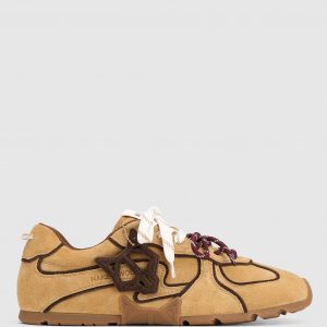 Naked Wolfe Ace Yellow Taupe Suede