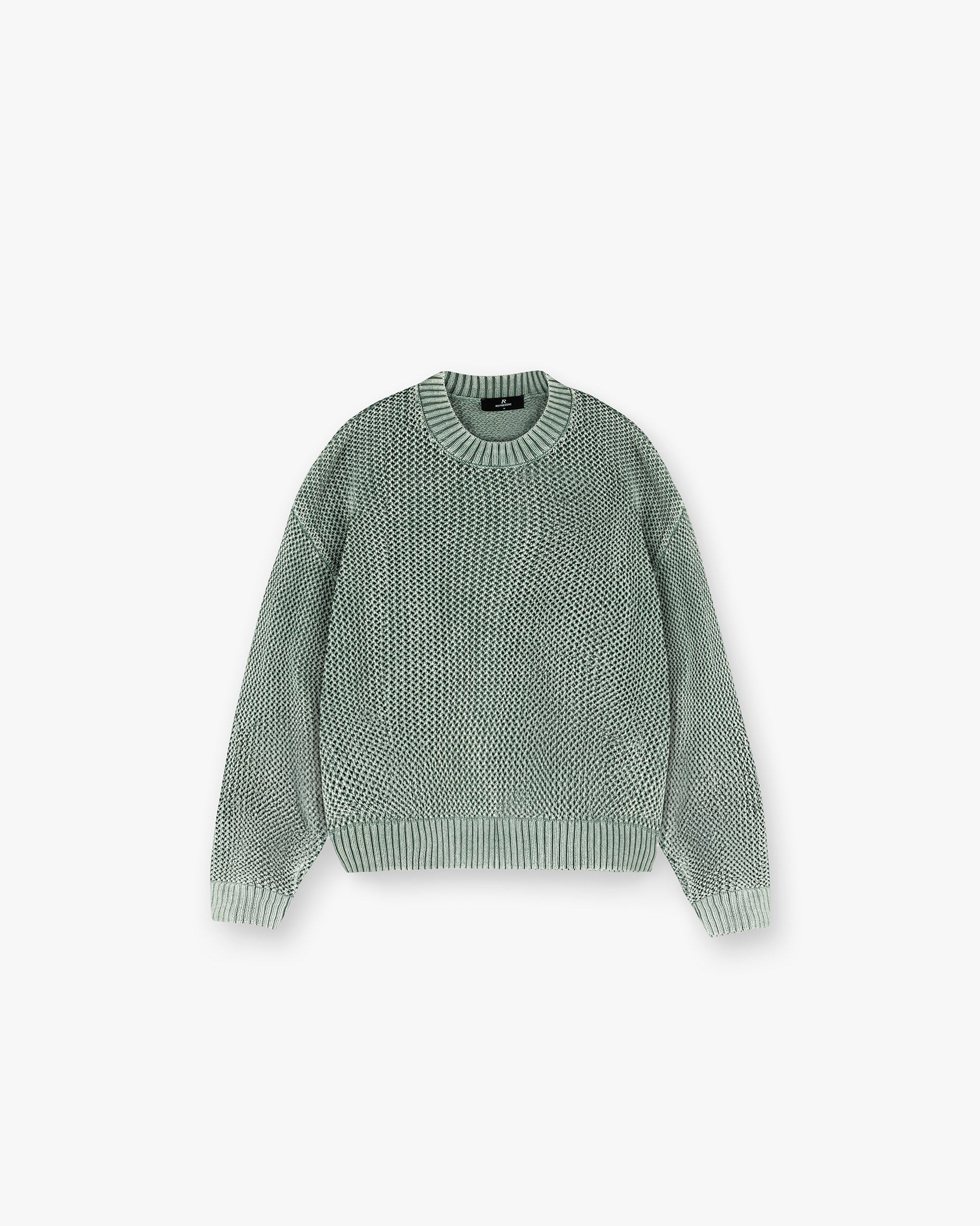 Represent Open Gauge Knit Sweater - Forest Green