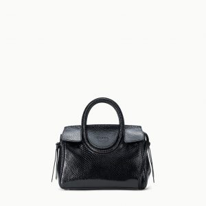Staud MAUDE MINI CARRYALL | BLACK SNAKE