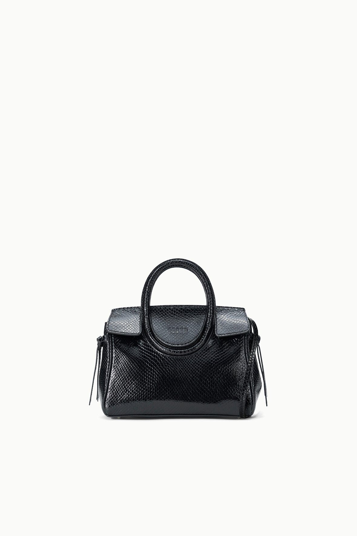 Staud MAUDE MINI CARRYALL | BLACK SNAKE