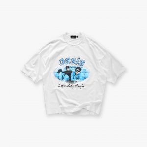 Represent X Oasis Maine Road T-Shirt - Flat White