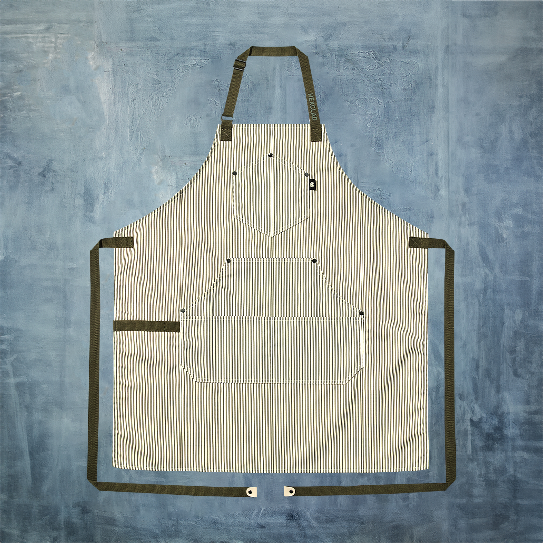 HexClad Eco Modern Apron (Classic Stripe, Forest)
