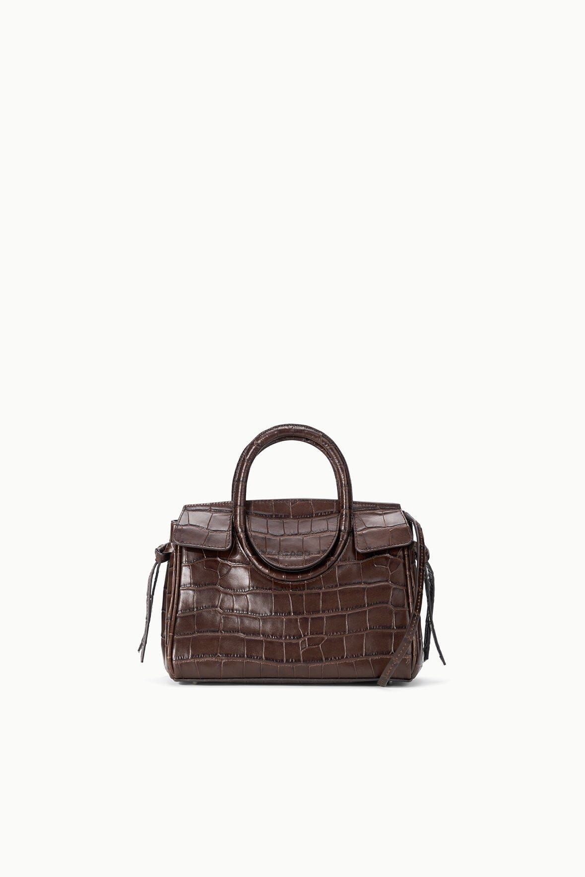 Staud MAUDE MINI CARRYALL | ESPRESSO CROCO