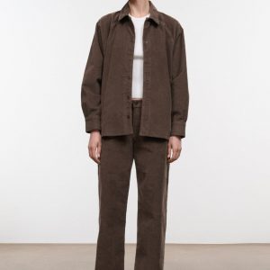 Staud GUS RELAXED JEAN | OYSTER CORDUROY