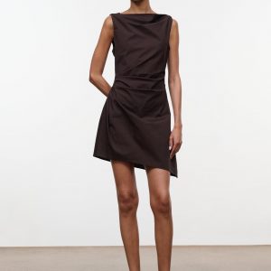 Staud CALLIE MINI DRESS | EARTH