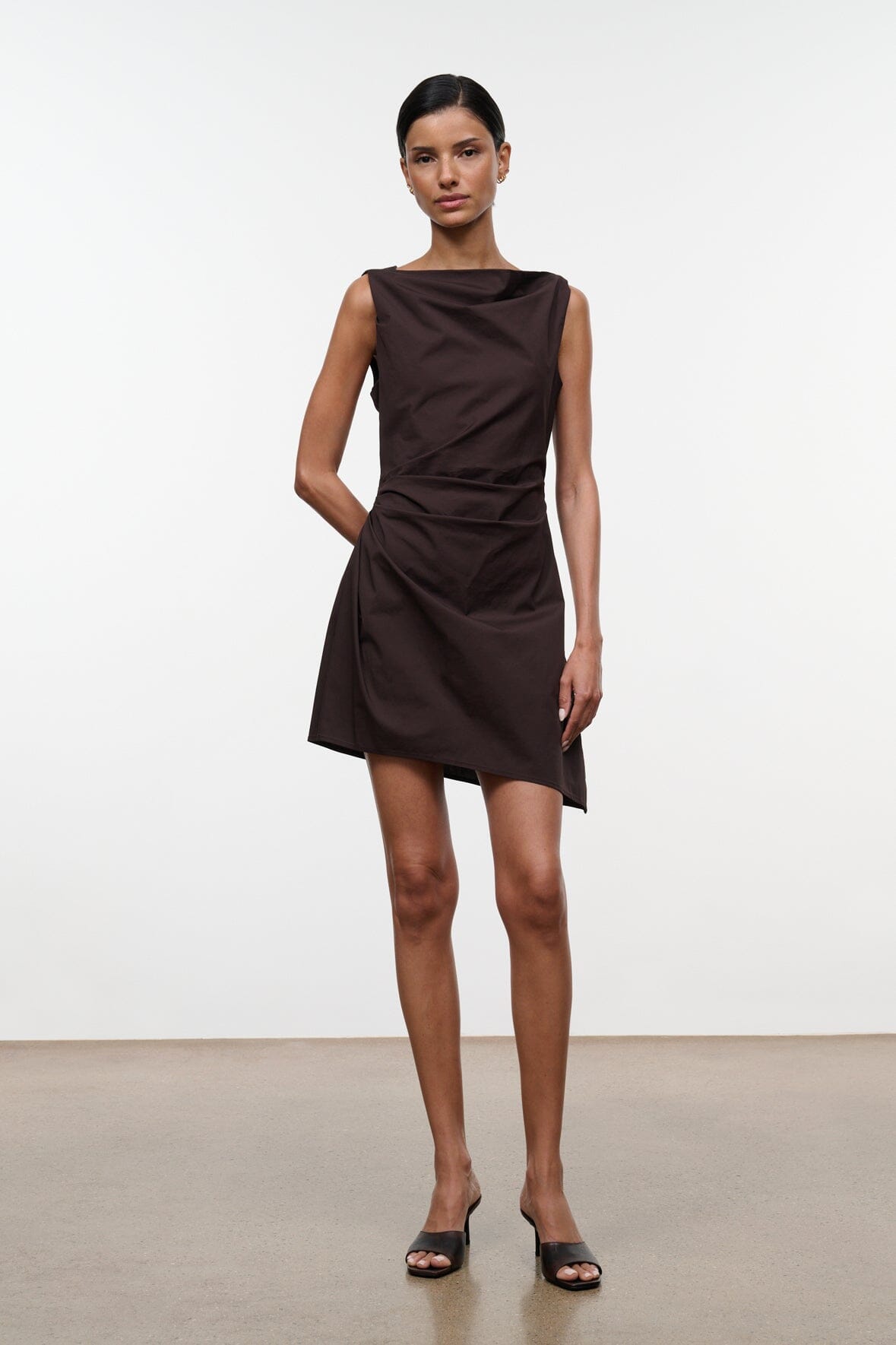 Staud CALLIE MINI DRESS | EARTH