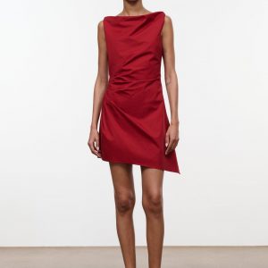 Staud CALLIE MINI DRESS | ROUGE