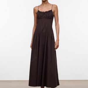 Staud MARGI DRESS | EARTH