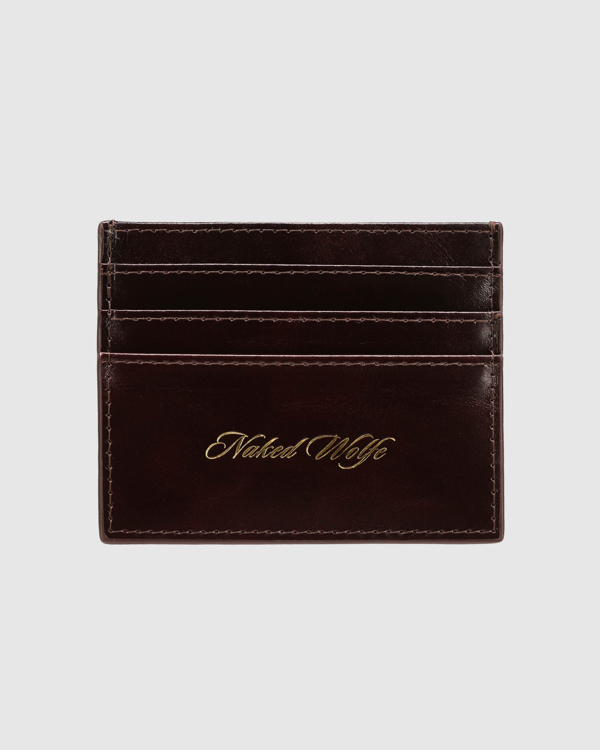 Naked Wolfe Cardholder Wallet Brown