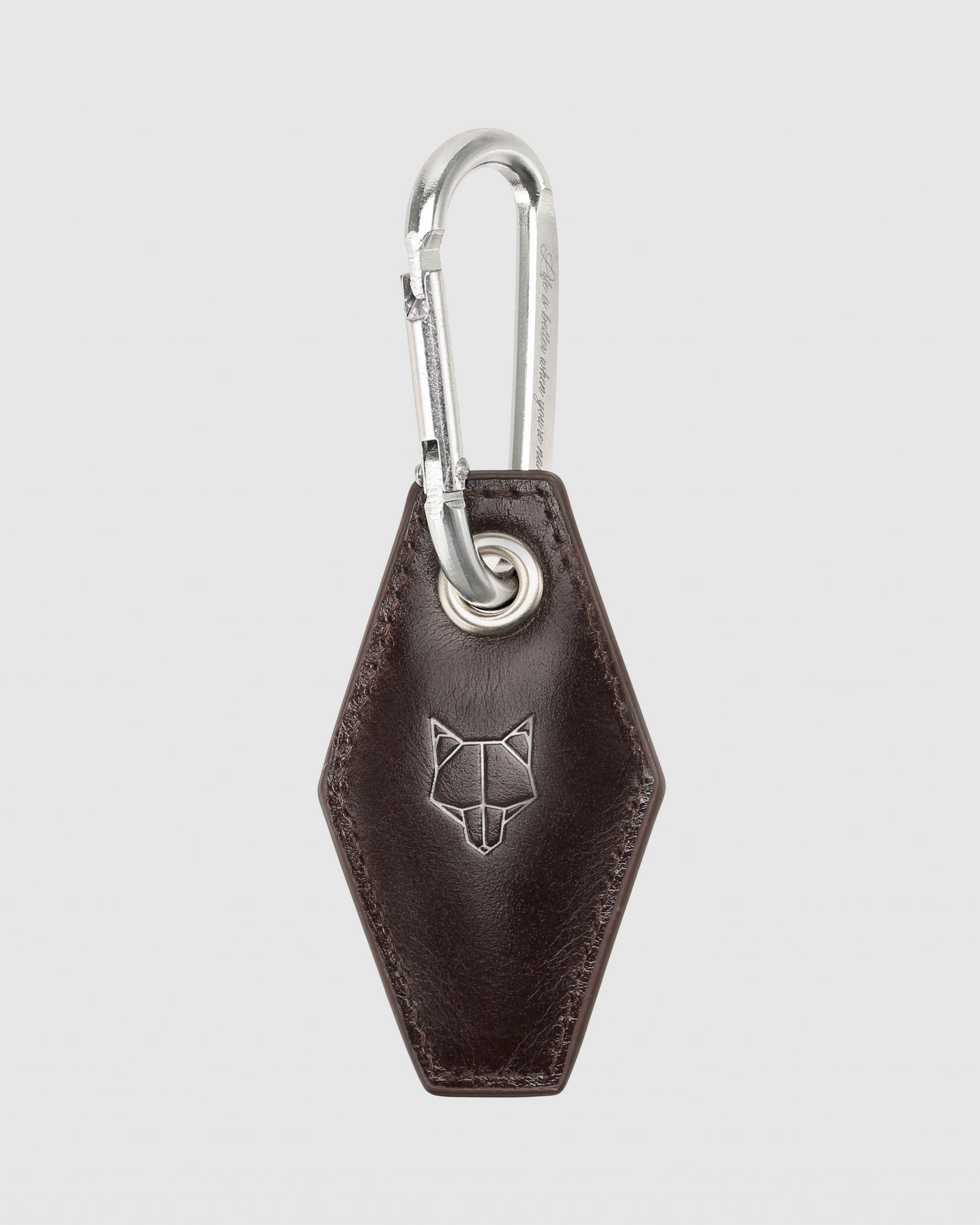 Naked Wolfe Carabiner Keychain Brown