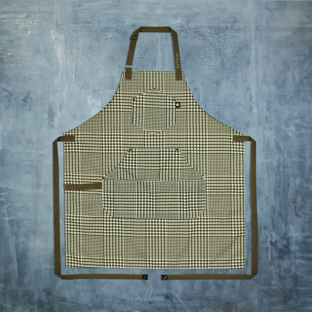 HexClad Eco Modern Apron (Houndstooth-Forest)