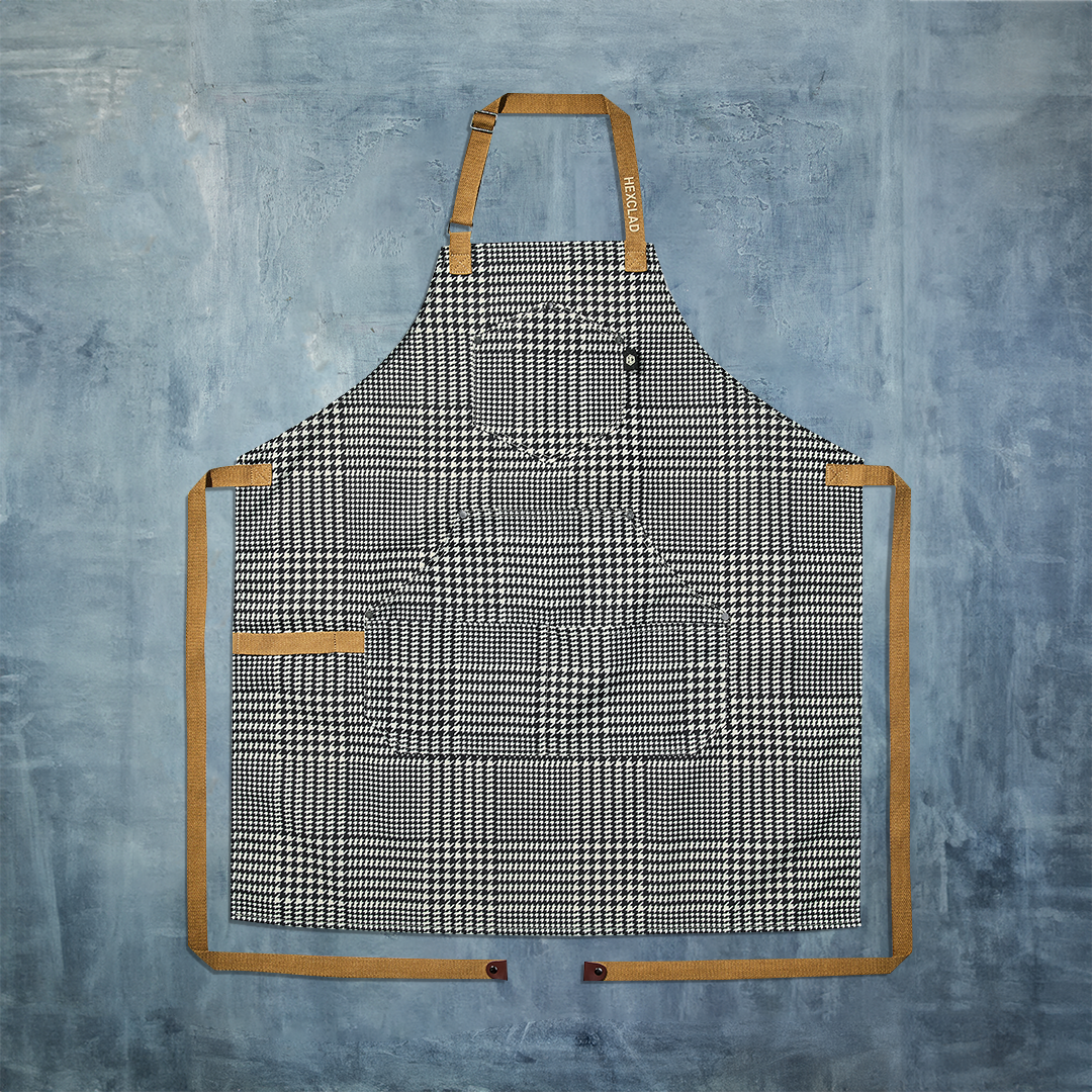 HexClad Eco Modern Apron (Houndstooth-Onyx)