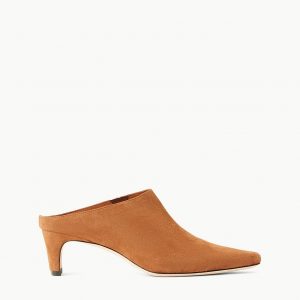 Staud WALLY MULE | TAN SUEDE