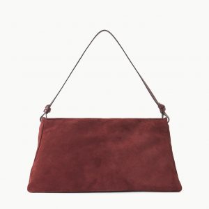 Staud WALLY SHOULDER BAG | MAHOGANY SUEDE