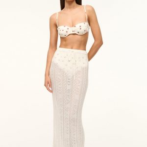 Staud ST MALO COVERUP SKIRT | IVORY