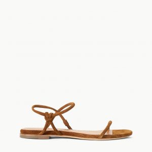 Staud LAUREL SANDAL | TAN SUEDE