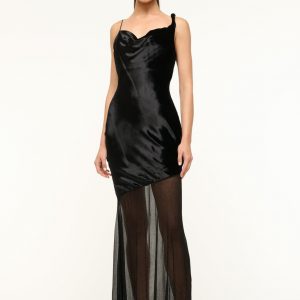 Staud BEATON DRESS | BLACK