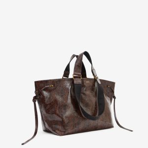 Isabel Marant Sac Wardy en cuir effet python