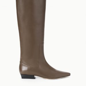 Staud WALLY FLAT BOOT | TRUFFLE