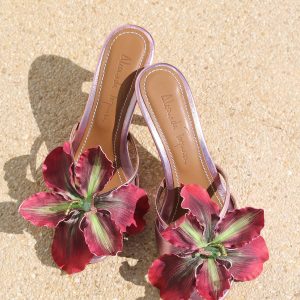 Alameda Turquesa La Isla Rosaire Leather Mules