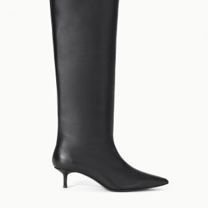 Staud SEBASTIAN KITTEN HEEL BOOT | BLACK