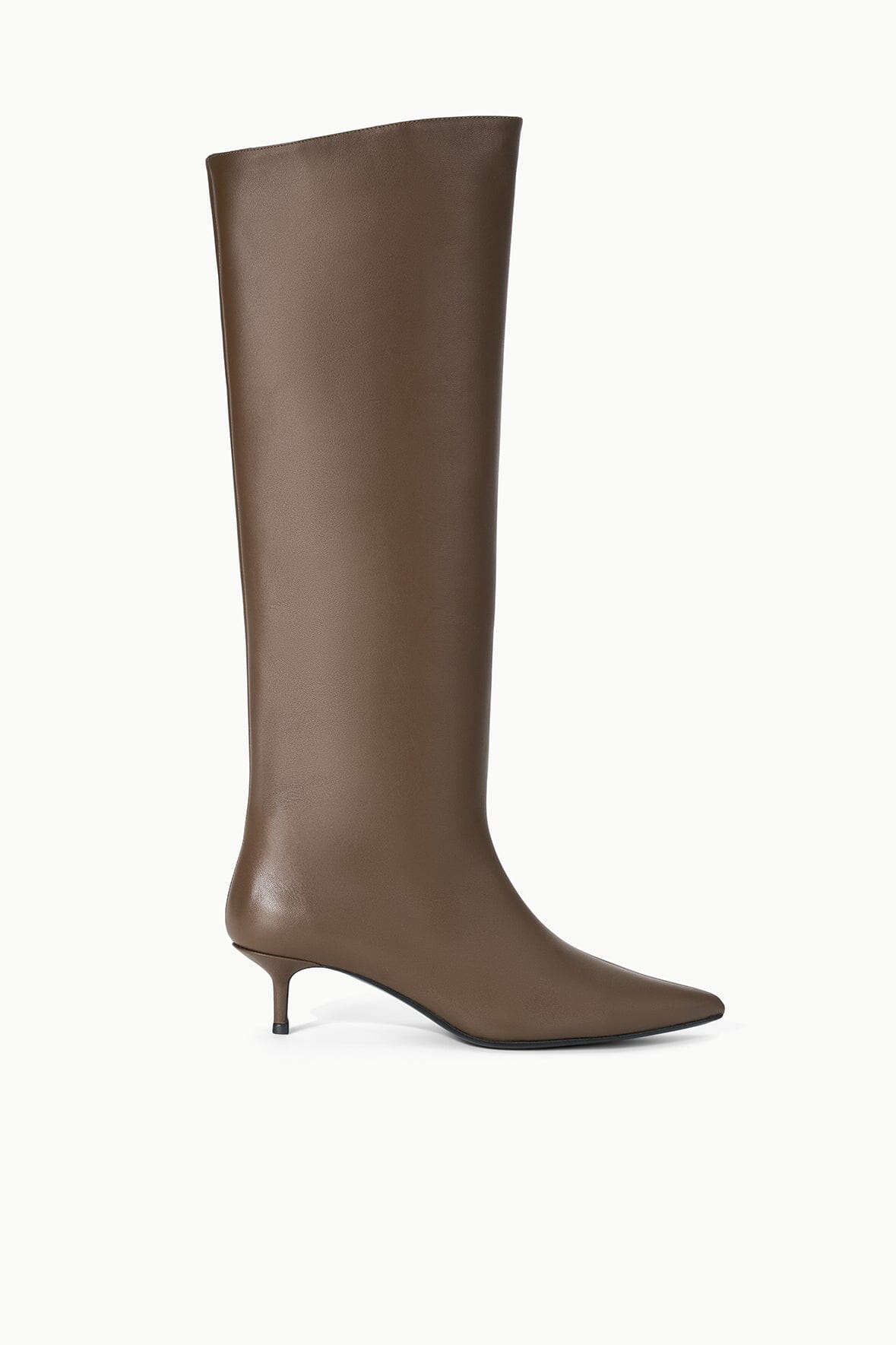 Staud SEBASTIAN KITTEN HEEL BOOT | TRUFFLE