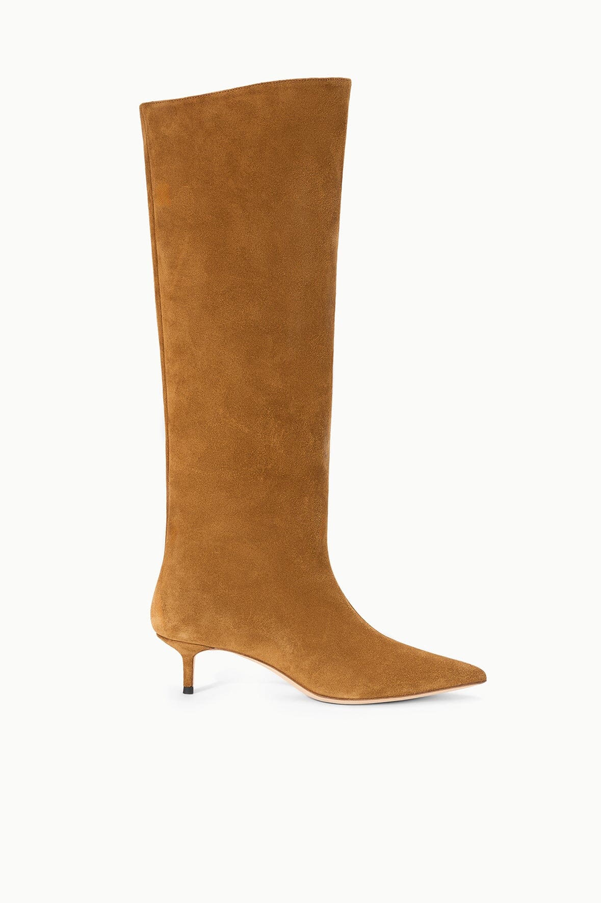 Staud SEBASTIAN KITTEN HEEL BOOT | TAN