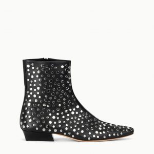 Staud WALLY FLAT ANKLE BOOT | RIVETS
