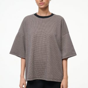 Staud CAPSULE TOP | HOUNDSTOOTH