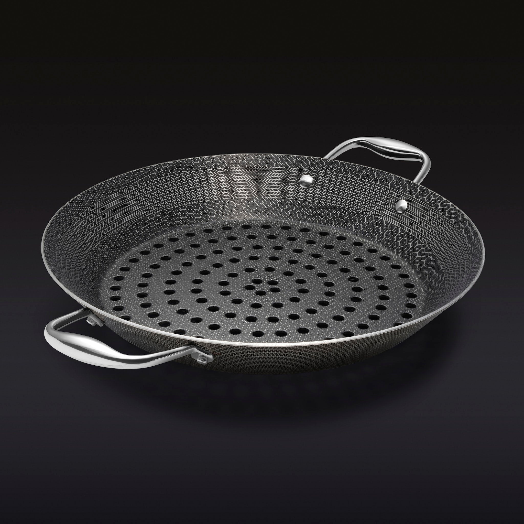 HexClad Hybrid BBQ Grill Pan, 12"