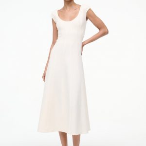 Staud CHARLOTTE DRESS | ECRU