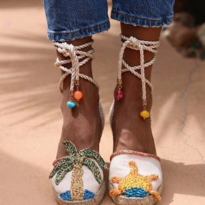 Alameda Turquesa SUNRISE, wedge espadrilles