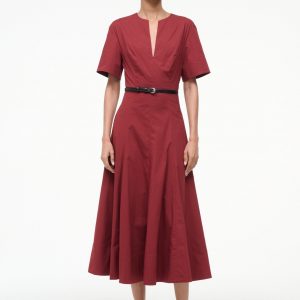 Staud FRANCES DRESS | SANGRIA