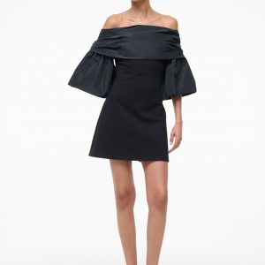 Staud HARPER DRESS | BLACK