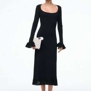 Staud SHELLEY DRESS | BLACK