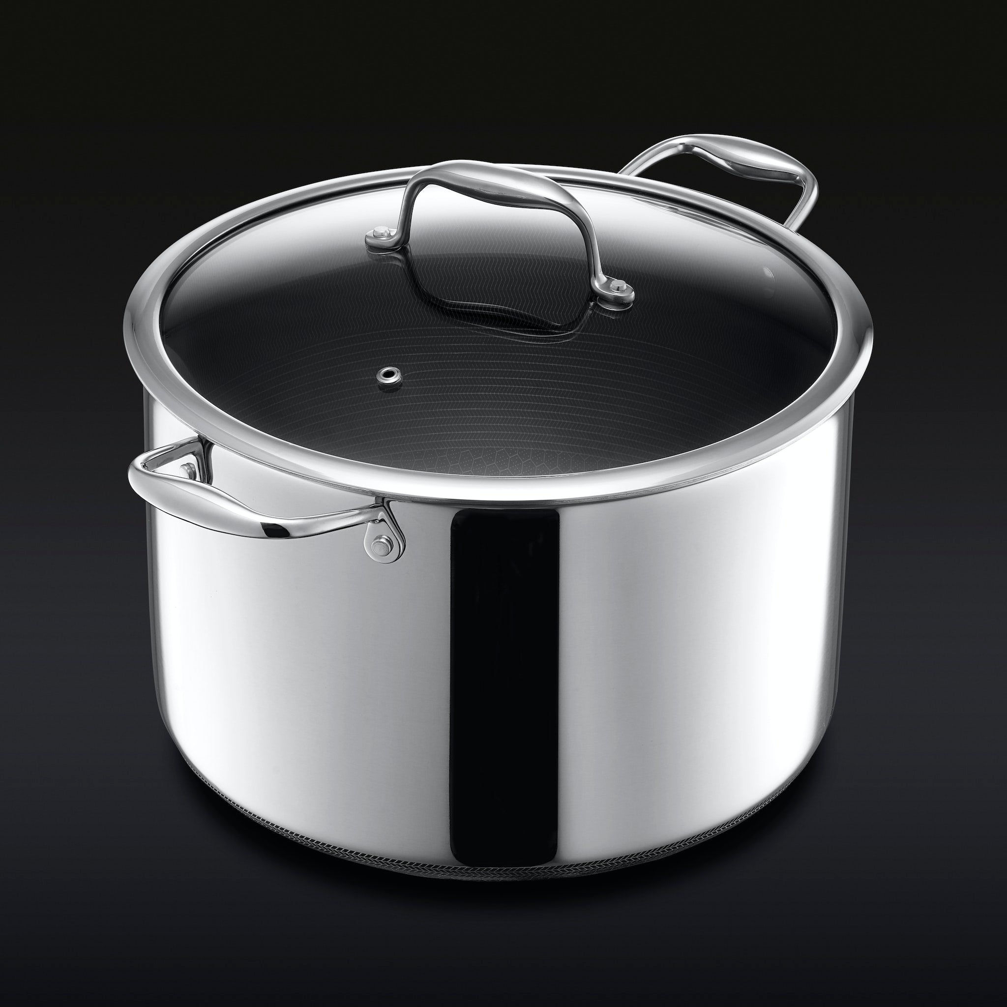 HexClad Hybrid Stock Pot with Lid, 10-Qt