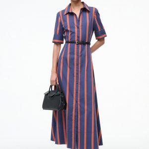 Staud JOAN DRESS | RAILROAD STRIPE