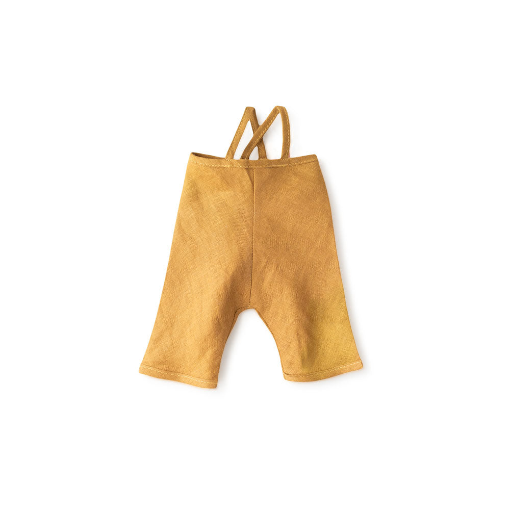 Hazel Village Butternut Squash Suspender Pants for Dolls