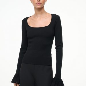 Staud SHELLEY TOP | BLACK
