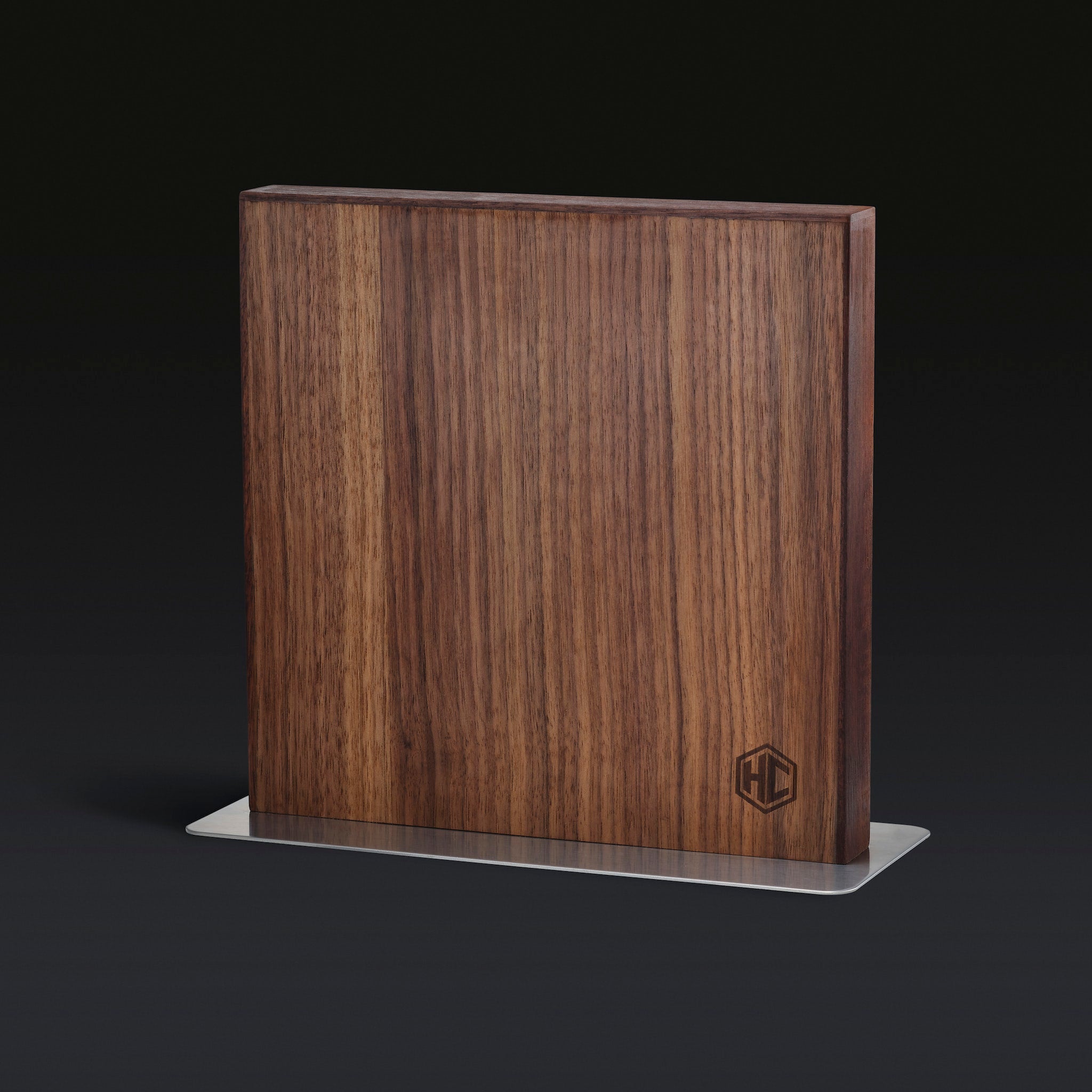HexClad Magnetic Knife Block, Walnut