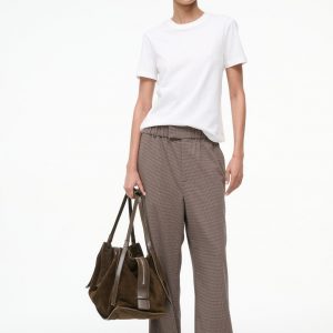 Staud JEROME PANT | HOUNDSTOOTH